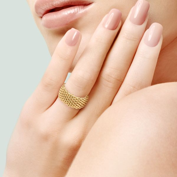 Tiffany gold deals mesh ring